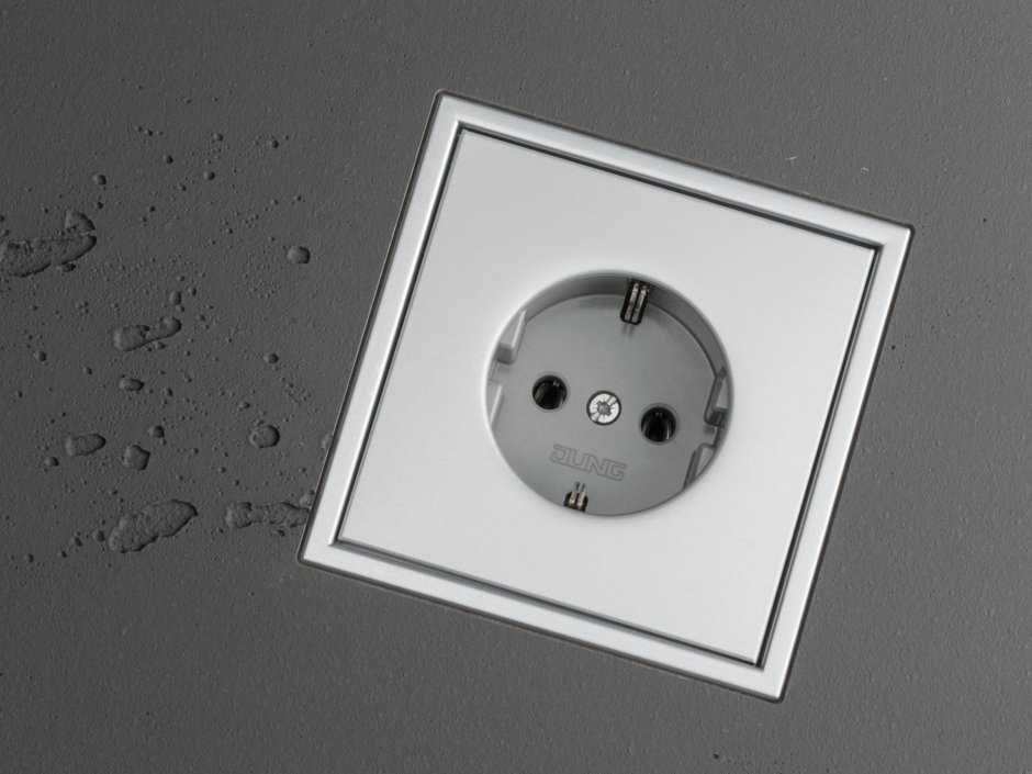 Розетки Гира gira Esprit Glass белое стекло