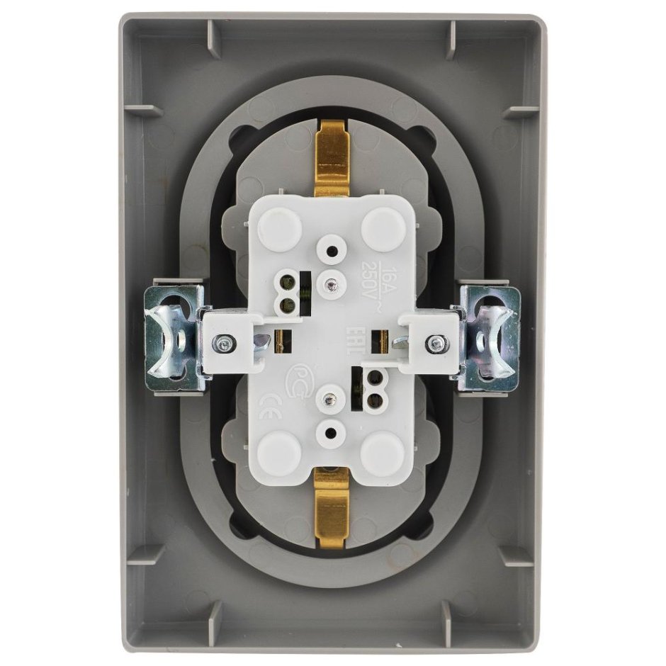 Блок розеток на 3 розетки для скрытой проводки