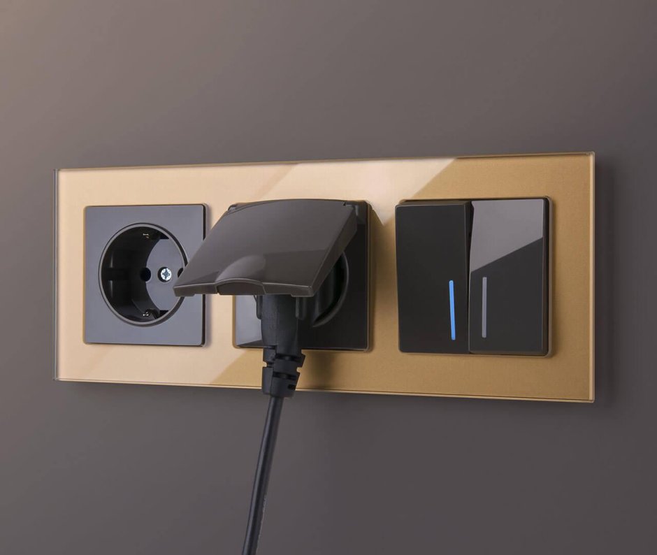 Розетки Веркель Швеция стекло