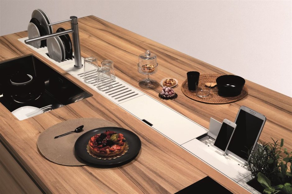 Лотки встроенные в столешницу