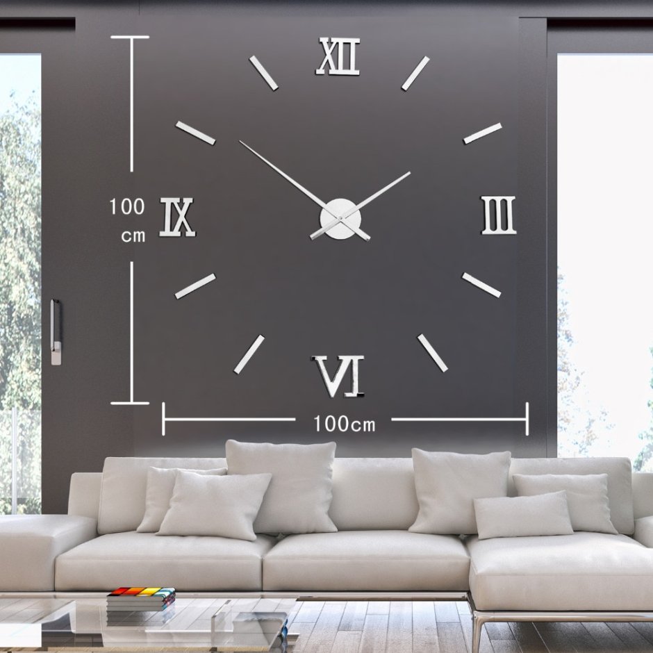 Стильные часы на стену в гостиную