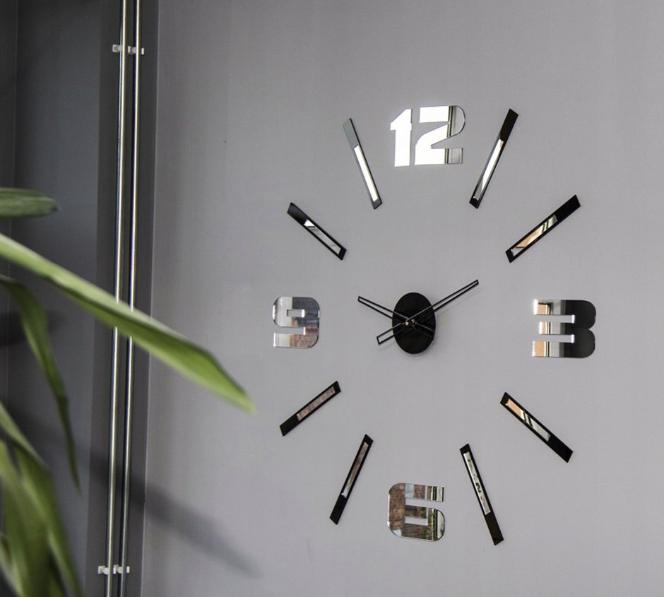 Стильные большие часы на стену