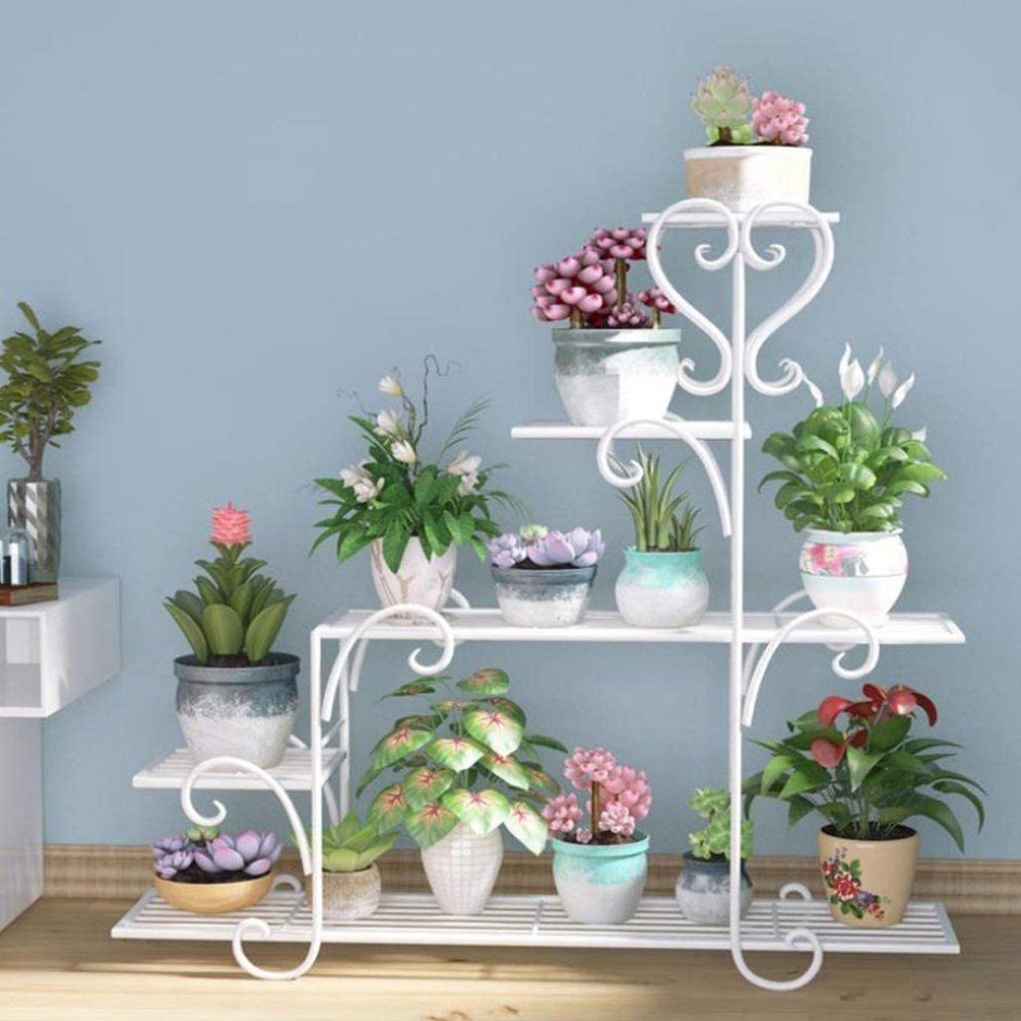 Красивые стеллажи для цветов