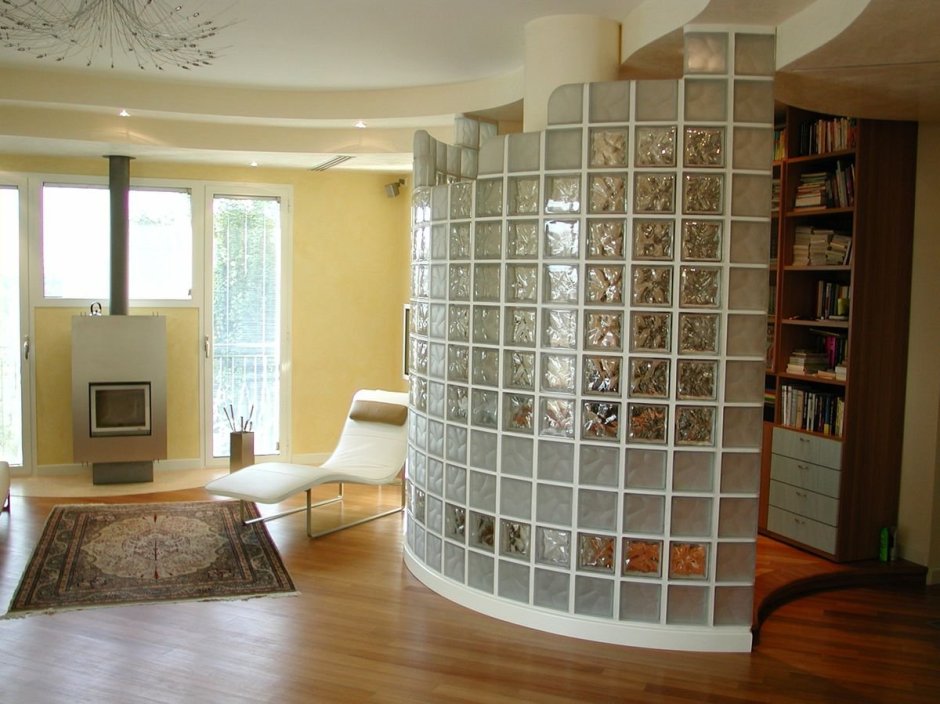 Стеклоблоки для стен и перегородок