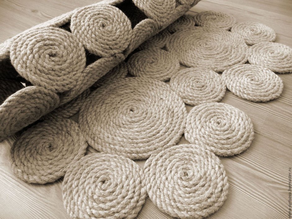 Коврик из веревки