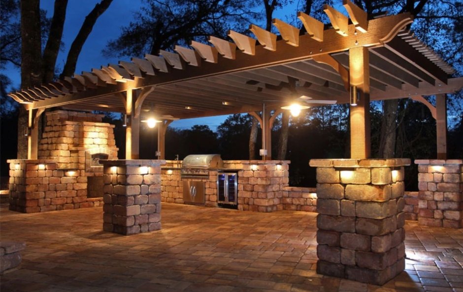 Подсветка перголы