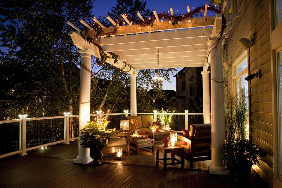 Освещение террасы