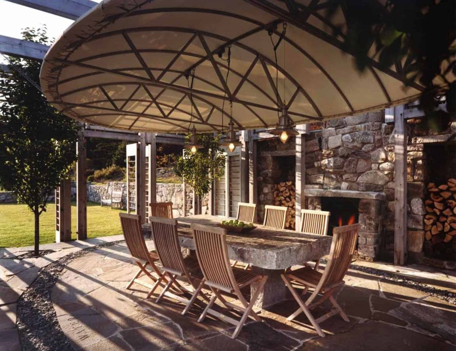 Беседка с террасой