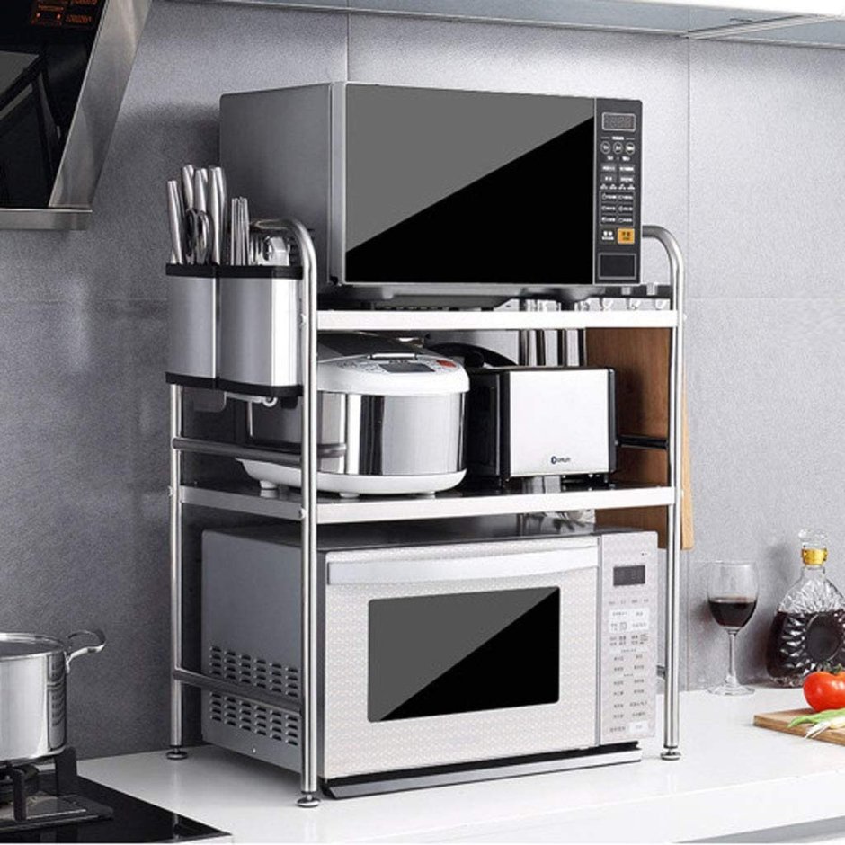 Угловая полка под микроволновку