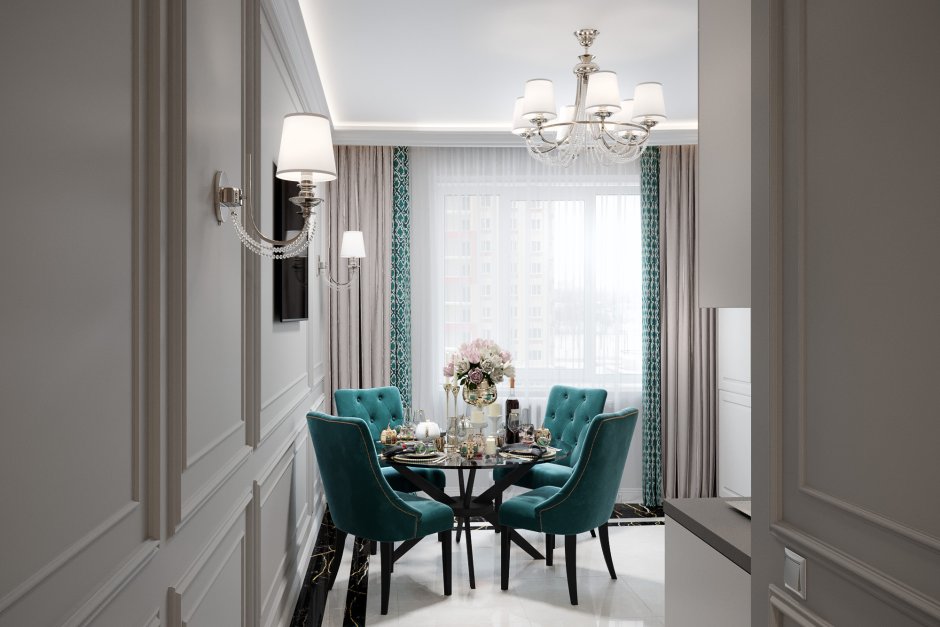 Кухни Неоклассика 2022 изумруд