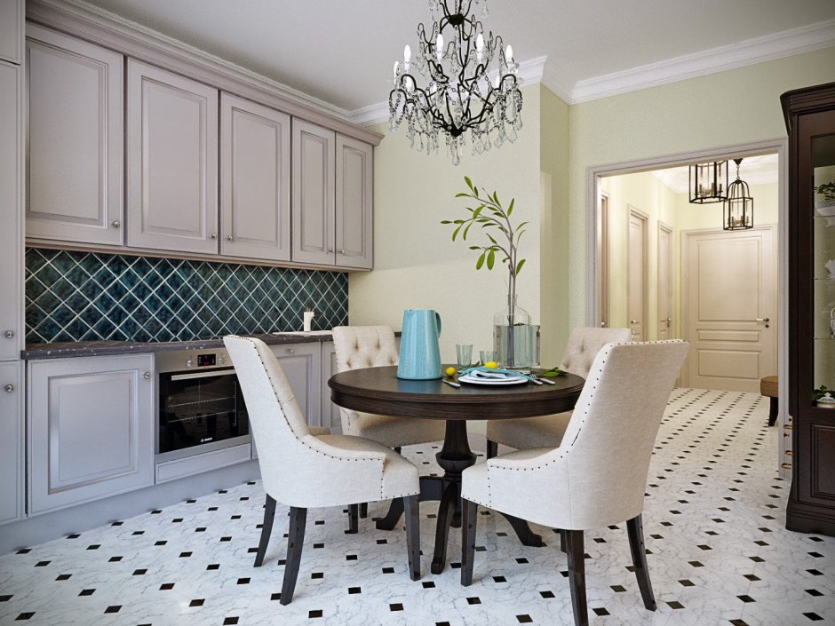 Кухни Неоклассика 2022 изумруд