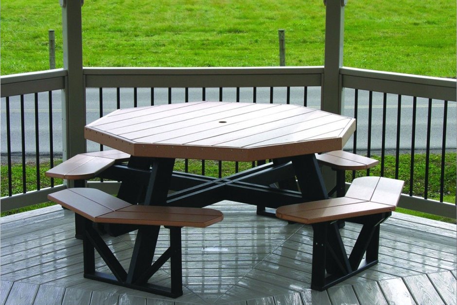 Стол и скамейки для беседки