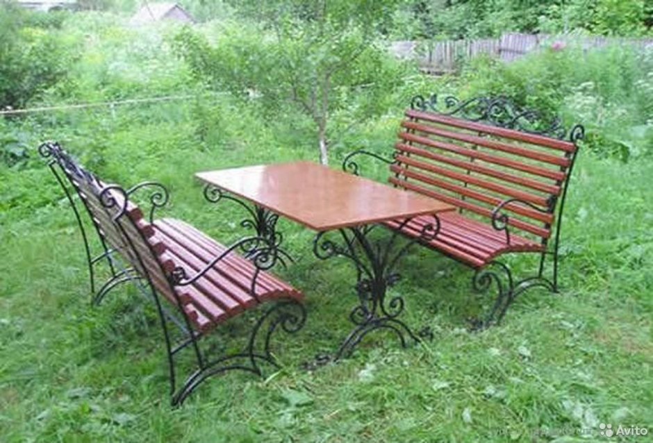 Садовая мебель из металла