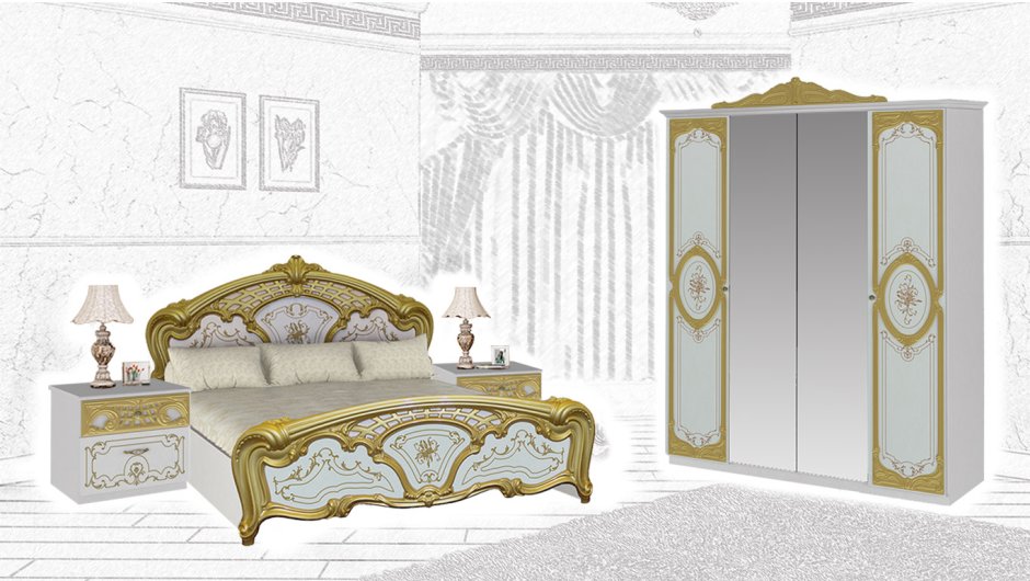 Спальня роза диа беж