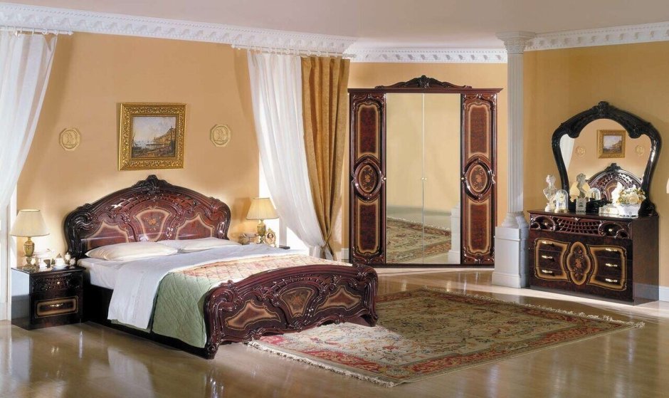 Спальный гарнитур роза махонь