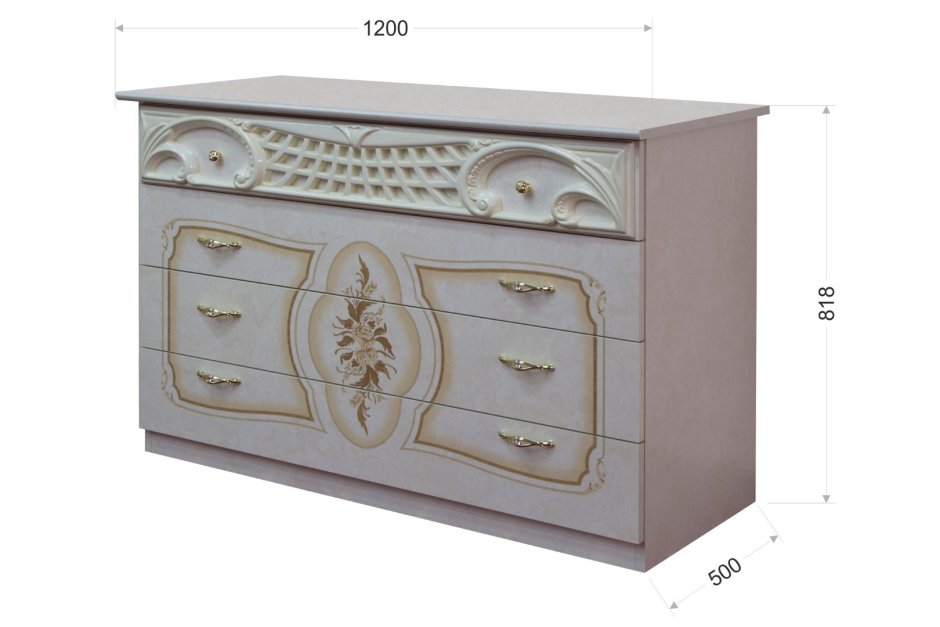 Кровать роза беж Интердизайн