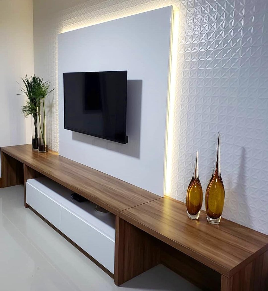 Парящие полки на стену под телевизор