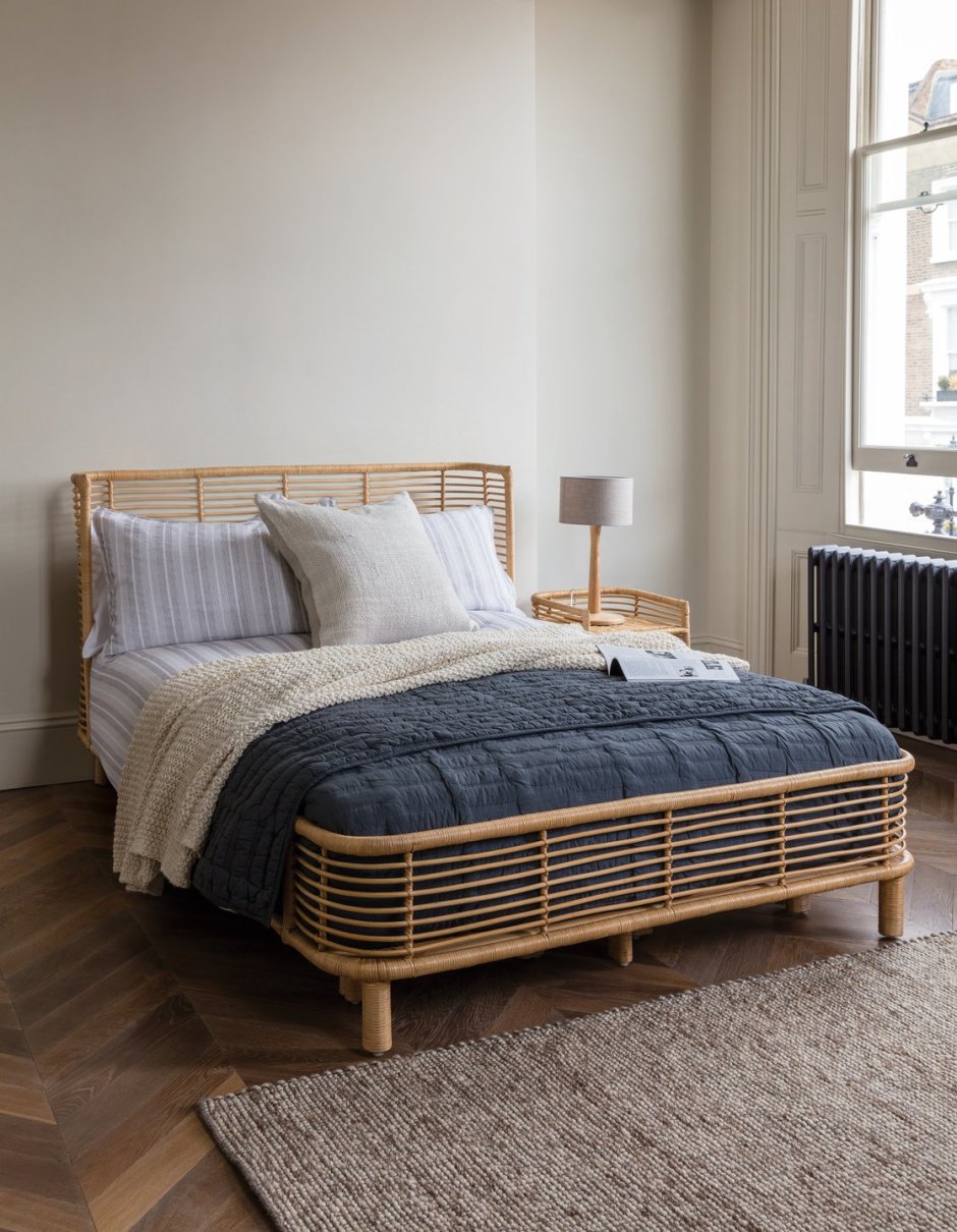 Кровать ротанговое изголовье Siena Bad