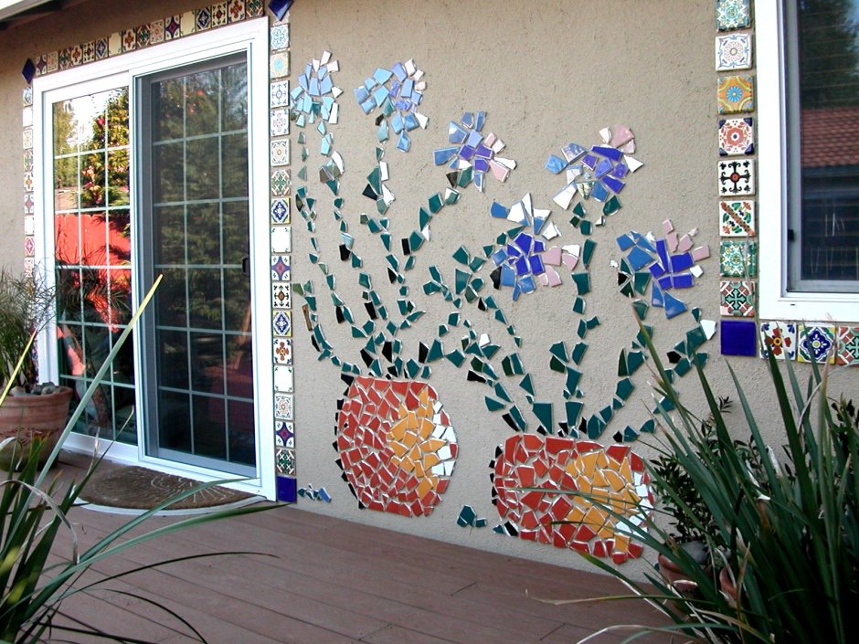 Мозаика для украшения стен домов