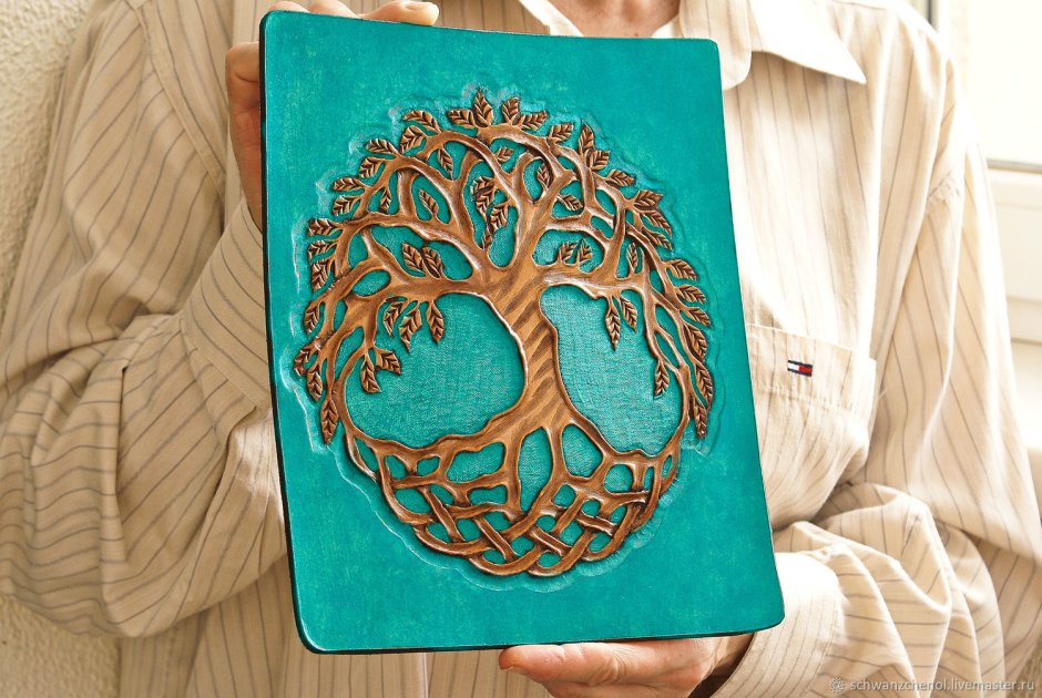 Кожа и дерево изделия