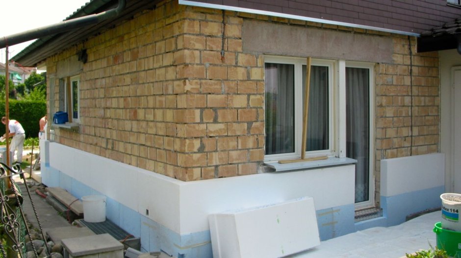 Фасад из ракушки