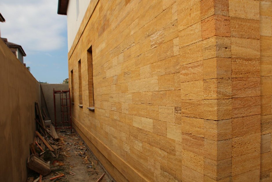 Крымский ракушечник фасад