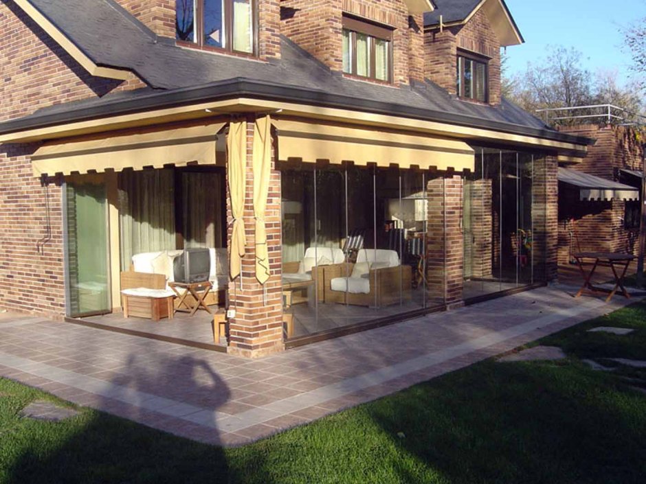 Дача веранда фахверк