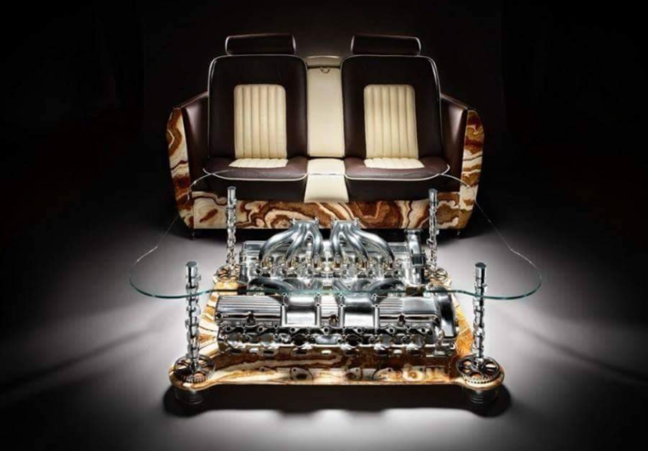 Мебель из запчастей автомобилей