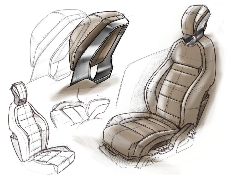 Скетчи салона автомобилей