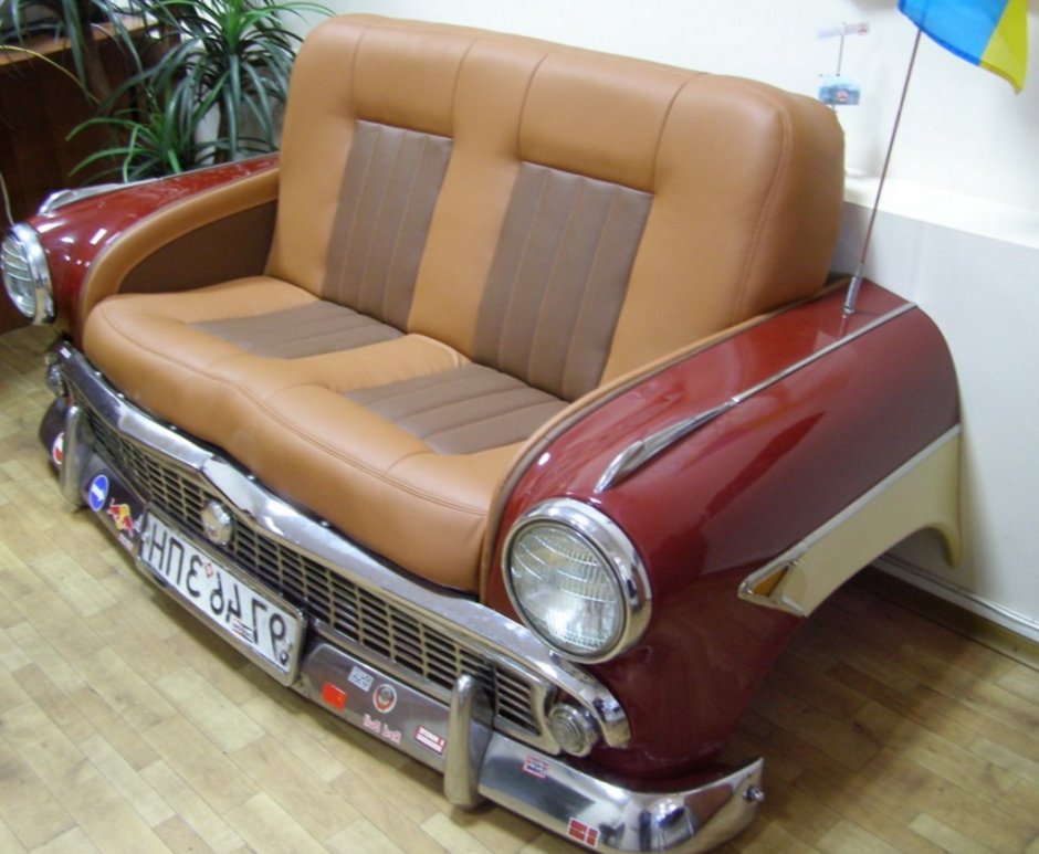 Диваны из старых автомобилей