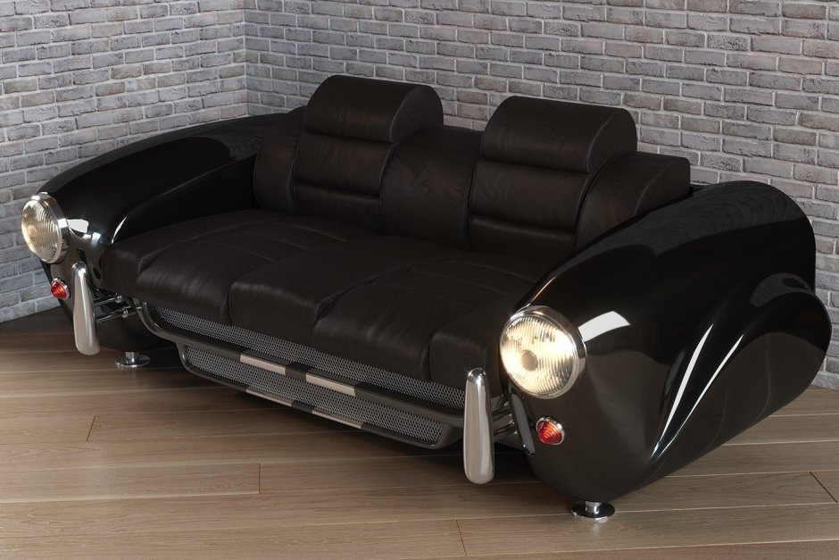 Диван в виде автомобиля