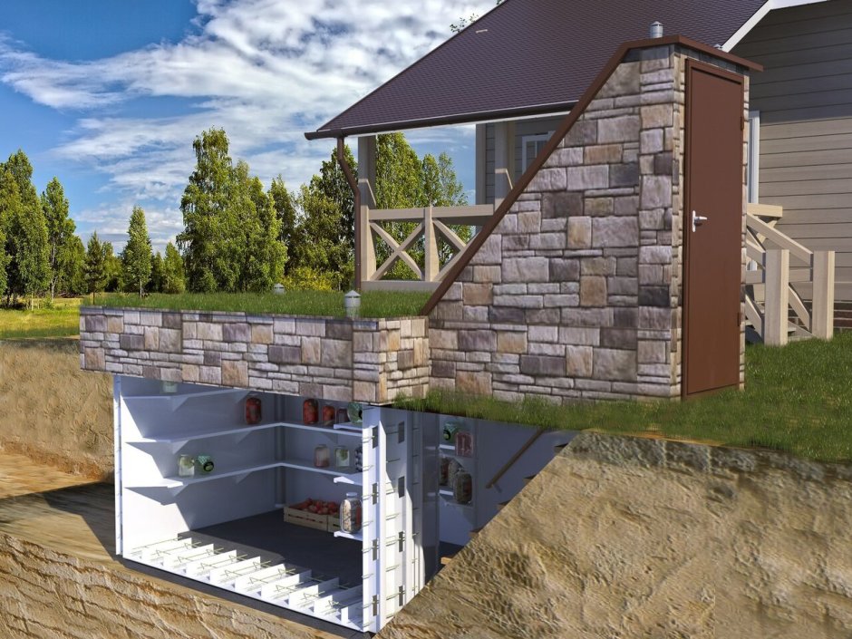 Террасированный дом на склоне