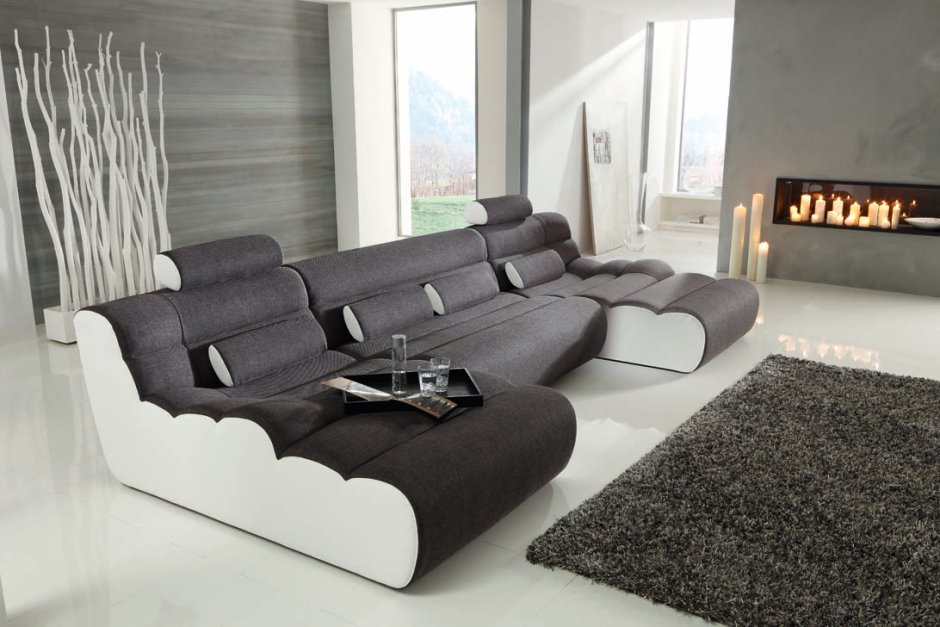 Модульный диван в интерьере