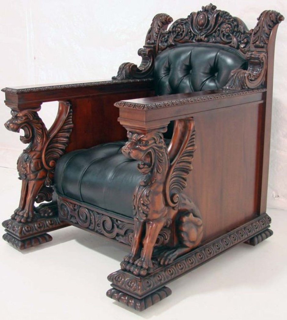 Антикварная резная мебель