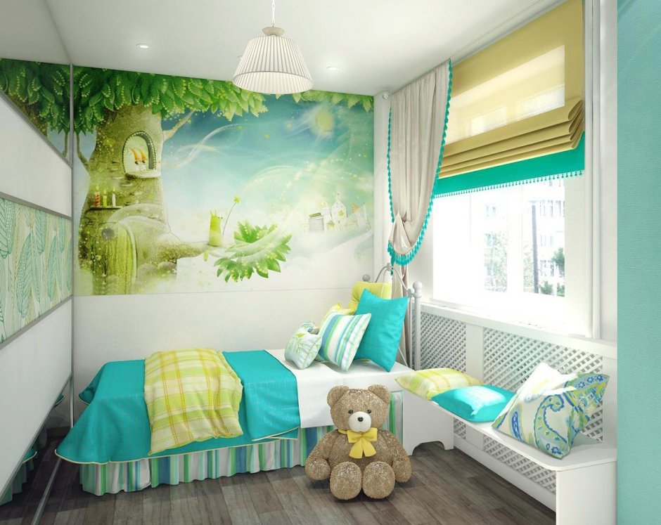 Детская комната в ирисовом цвете