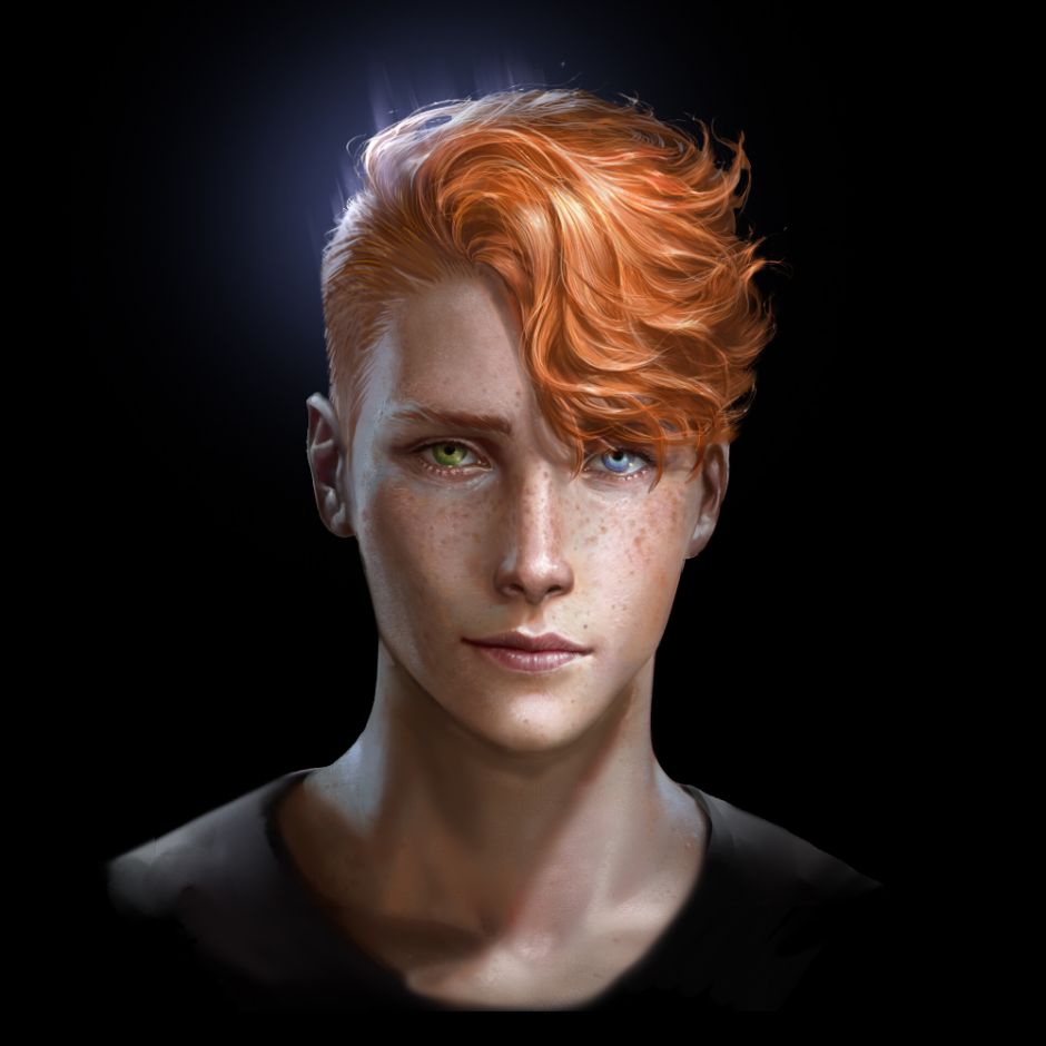 Рыжий мужчина арт