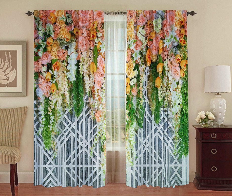 Фототюль тамитафт Березовая роща