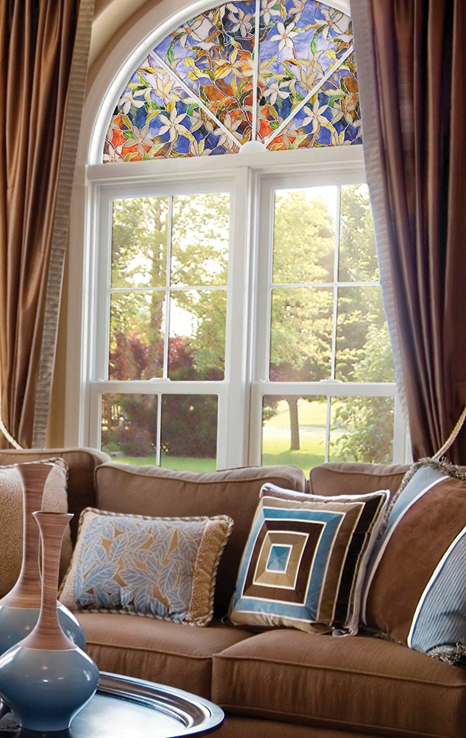 Стеклянные витражи для дома