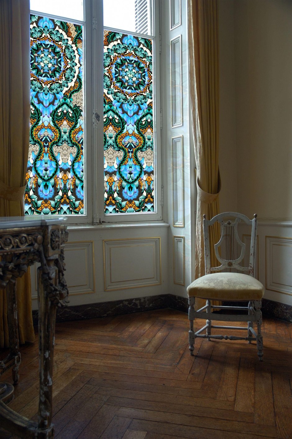 Навесные витражи