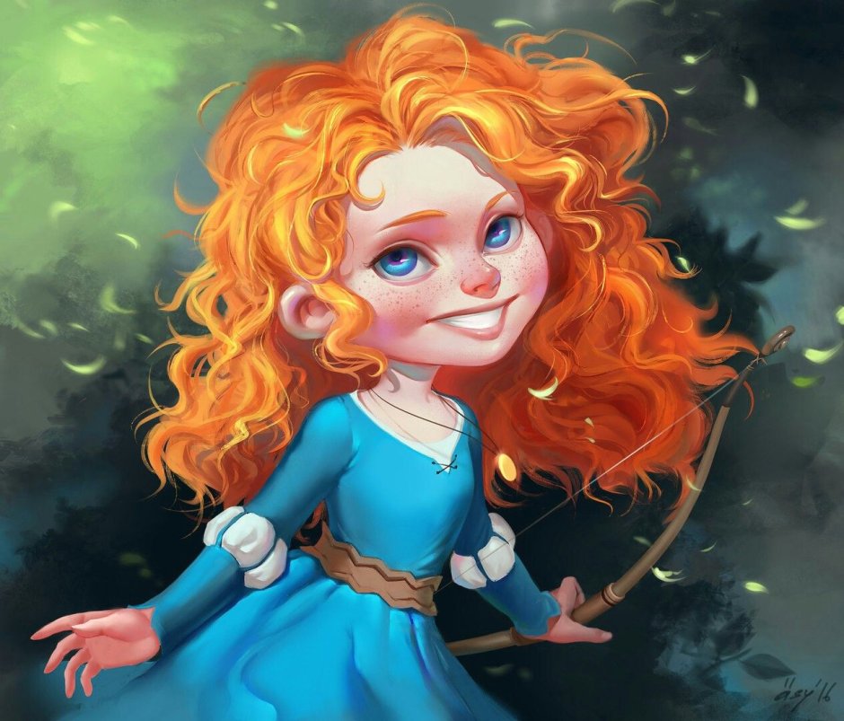 Рыжие мультяшные девочки