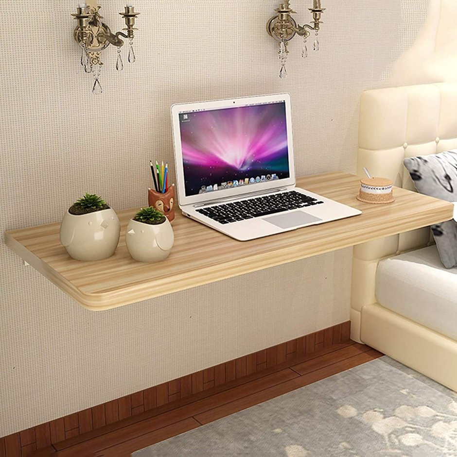 Компьютерный стол навесной на стене