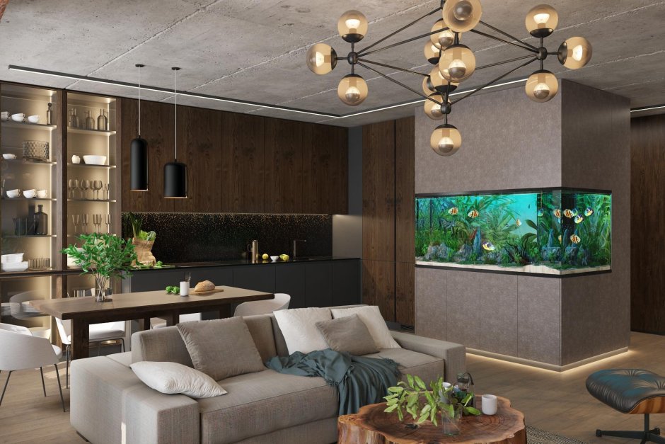 Стол аквариум