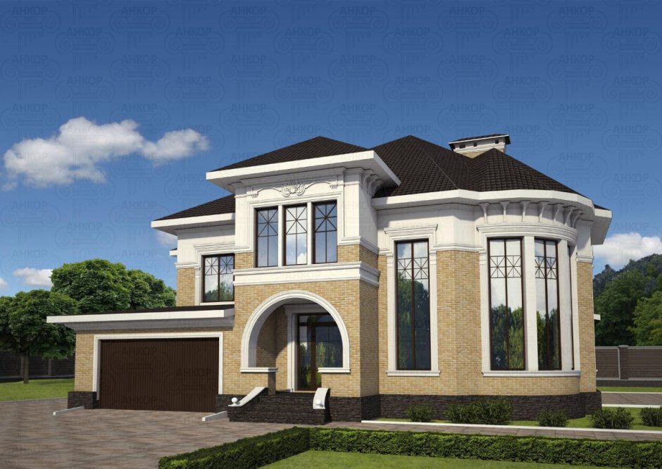 Фасад коттеджа