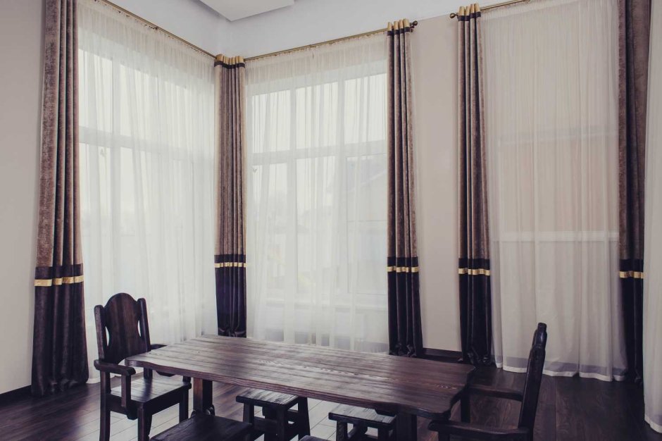 Шторы с кантом внизу