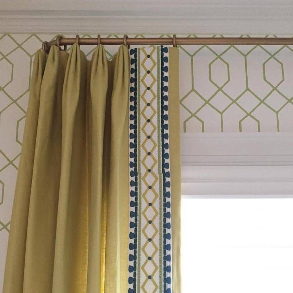 Портьеры с бордюром