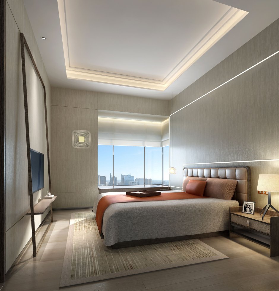 Подсветка потолка в спальне