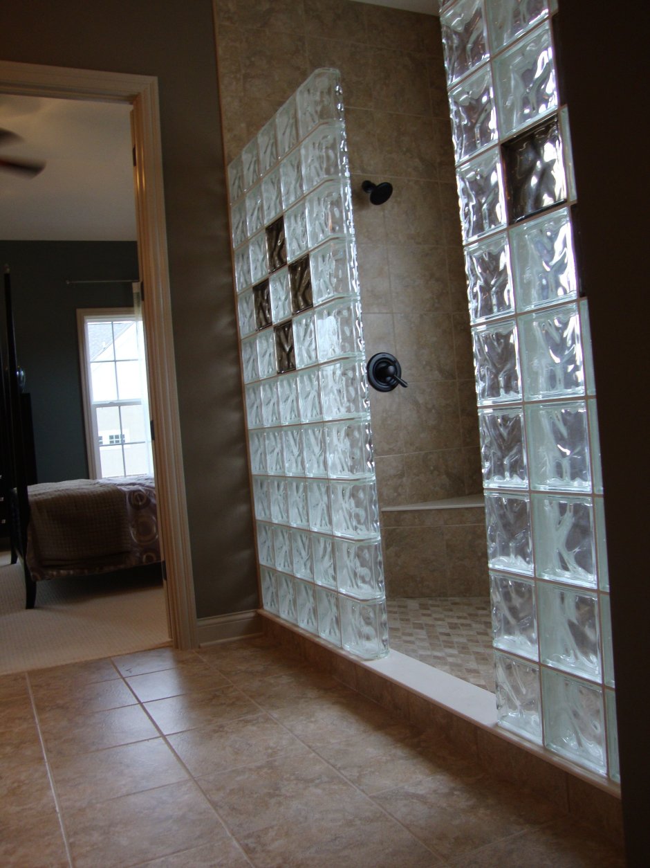 Стекло блок перегородки душа стеклоблоки