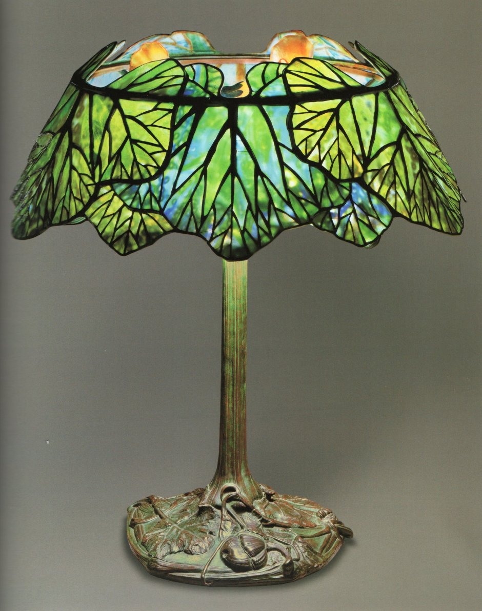 Лампа Тиффани ирисы