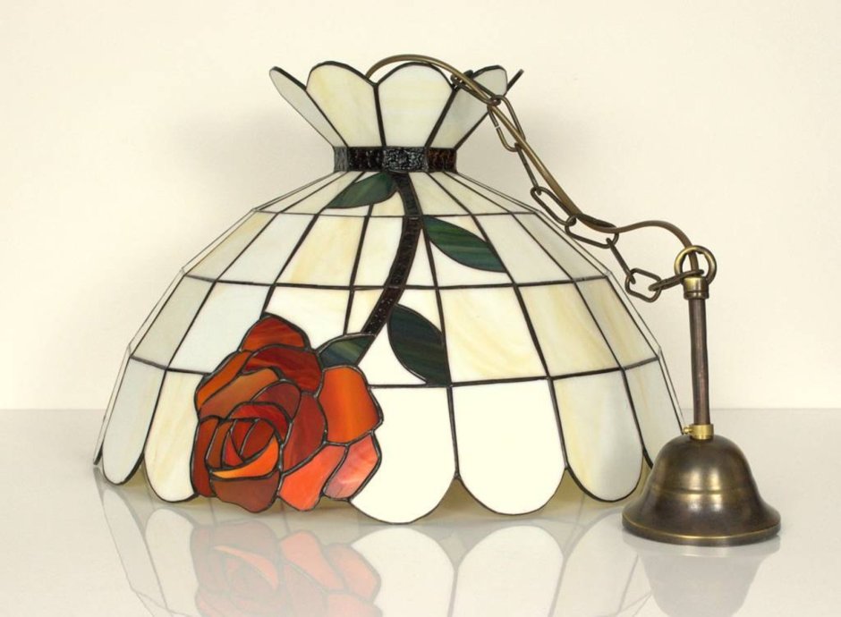 Лампа Тиффани пионы
