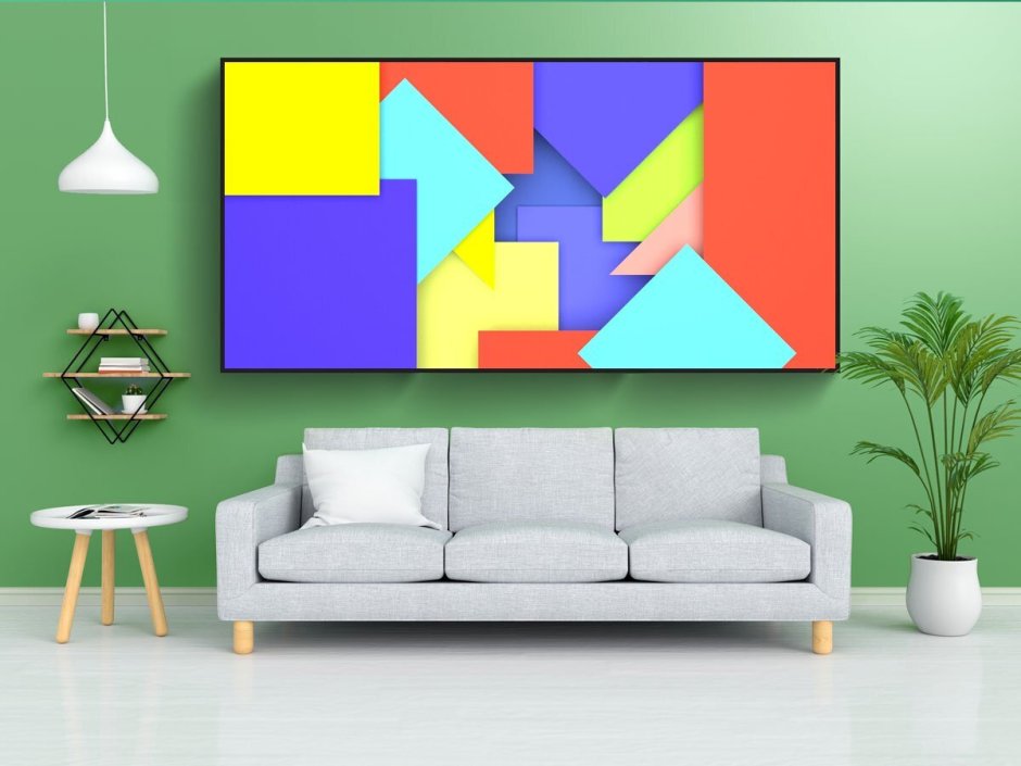 Настенные часы из квадратов